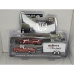 Greenlight 1:64 Dodge D-100 1966 and Dodge Charger Super Charger 1969 Mr. Norm’s with Enclosed Car Hauler